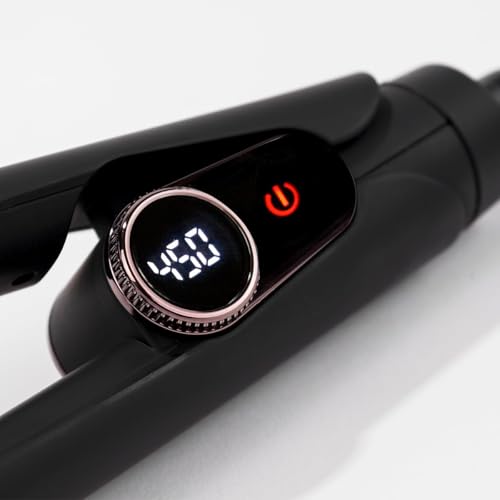 L'ANGE HAIR Le Titane Titanium Flat Iron | Hair Straightener with Curved Edges for Versatile Styling | Dual Voltage Flat Iron with Infrared Heat & Adjustable Temperature | 1" Black - image 3