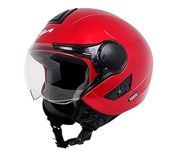 Vega Womens Verve Open Face Helmet, (Medium, Cherry Red)