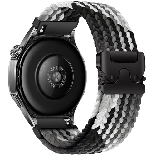 Image of XMUXI 22mm Watch Band Compatible with Huawei Watch GT6 GT5 /GT 4 46mm Nylon Strap Huawei Watch 4 Band for GTR 4 Venu 2 /3,Vivoactive 4 Braided Watch Belt Parachute Metal Clasp(No Watch)