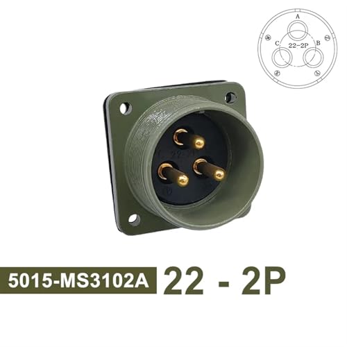 Conector circular MIL-C 5015 MS3102 Socket 22-2P 2
