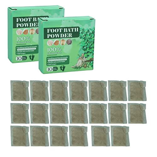 Pó de Imersão para Pés de Spa, 20 Sacos de pó Portátil para Banho de Pés, Alívio da Fadiga, Seguro p