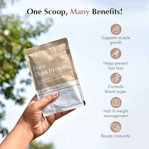 Image of Plant Protein for Women - Coffee Flavour | Pea Protein Powder Trial Pack | Digestive Blend, Antioxidant Berry Mix & Monk Fruit | Clean Plant Protein for Hormonal Health, Digestion & Energy | 30g x 3 Servings