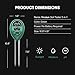 VIVOSUN Soil Tester, 3-in-1 Plant Moisture Meter Light and PH Tester for Home, Garden, Lawn, Farm, Indoor and Outdoor Use, Promote Plants Healthy Growth