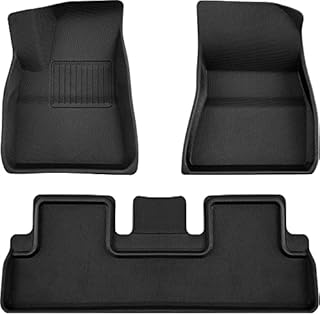 EVNV Tesla Model 3 Floor Mats - Fits 2021 2022 Model 3 Guaranteed - All Weather Protection - Easy to Clean & Super Waterproof - Logo Free - Tesla Model 3 Accessories 2022