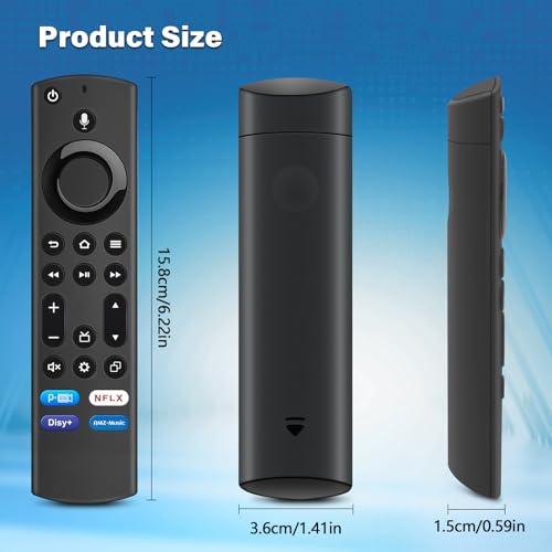 Ersatz-Sprachfernbedienung (4th Gen), Ersatz Fernbedienung mit Sprachfunktion Passend für Smart TVs Stick 2nd Gen & 3rd Gen,Passend für Smart TV Cube 1st Gen & 2nd Gen