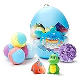 Bath Bombs for Kids (Shower Set with 20pcs Bath Ball and Dinosaur Bathtub Toys) Ideal Gifts Bath Set