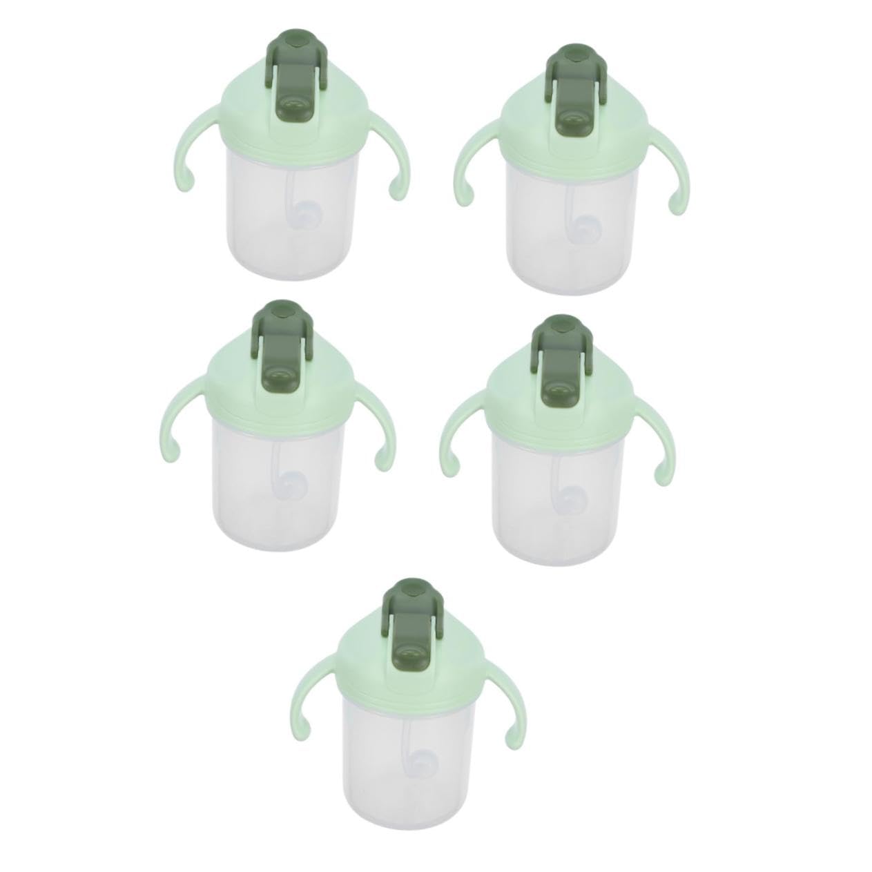 PACKOVE 5piezas Taza De Sorbo Antiderrames Para Ancianos Copa Portátil Con Pajita Diseño Prueba De Fugas Para Postradas Cama Para y Cuidados De Pacientes
