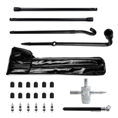 YQCSO Spare Tire Removal Tool Kit Tire Lug Wrench Handle Tire Removal Replacement Kit Fit For 2004-2019 Ford F-150 2006-2014 Mark LT 2010-2014 MKT 2005-2010 Jeep Grand Cherokee