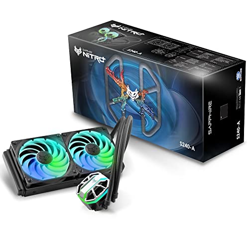 Nitro+ S240-A AIO - Kit processore di Riparazione del Liquido, 12 cm, Colore: Nero - Sistema di raffreddamento - Immagine 1