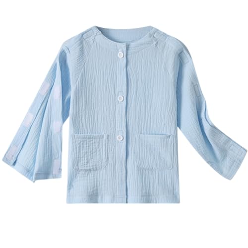 AUSTYLCO Special Needs Adaptive Clothing For Children,Long sleeve Full Open Fracture Clothes with Magic Stick,Post Surgery Clothing for Kids with a Broken Arm