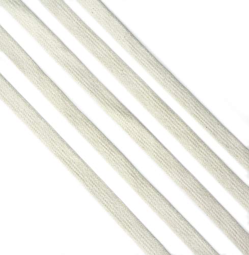 Cordon plat 100% coton 10mm crème brt28 pour des créations naturelles respectueuses de la peau
