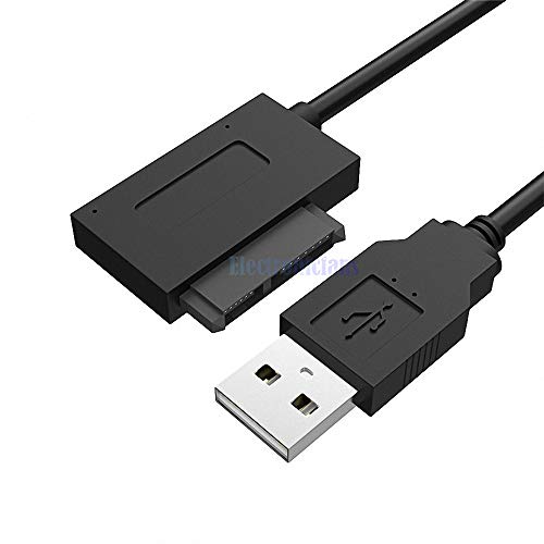 Cable Adaptador USB 2.0 a SATA 13 Pin Slimline para Laptop miniatura 4
