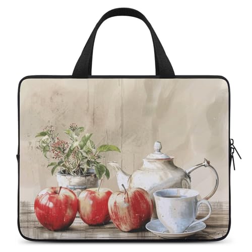 Sacoche ordinateur portable 43,2 cm unisexe grand format imprimé tasse de thé