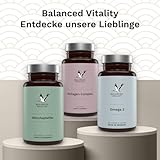 Biotin, Zink & Selen - 10000 µg Biotin, 10 mg Zink-Bisglycinat, 55 µg Selen - 365 vegane Tabletten - Haar-Vitamine im Jahresvorrat - für Haare, Haut & Nägel - ohne Zusatzstoffe - Balanced Vitality