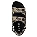 Guess Women's FADEY Sandal, Black/White Logo 001, 7