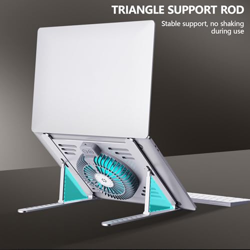Base para portátil con ventiladores USB ajustable y ergonómica miniatura 3