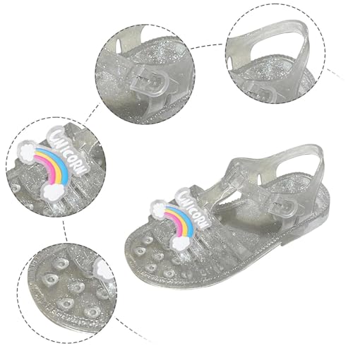 IWIHMIV Toddler Sandals for Girls Platform Sandals for Girls T-Strap Non Slip Soft Sole Open Toe Summer Beach Shoes4