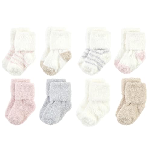 Image of Hudson Baby baby-girls Cotton Rich Newborn and Terry Socks