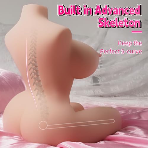Image of Sex Doll for Men Male Masturbator Toys with Lifelike Boobs Pussy Ass, Scaled-Down Female Torso Love Dolls with Realistic Vaginal Anal Breast Sex Male Sex Toys for Men