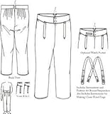 Man's High Waisted 1790-1810 Trousers Pattern (Sizes 28-42 Waist) - Also Aviailable in a Large Size