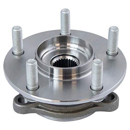 Image of TRQ Front Driver and Passenger Side Wheel Bearing and Hub Assembly Set 2 Piece Compatible with 14-18 Mazda 3 Japan Built Models 1st VIN Digit J 14-18 3 Mexico Built Models 1st VIN Digit 3 16-21 CX-3