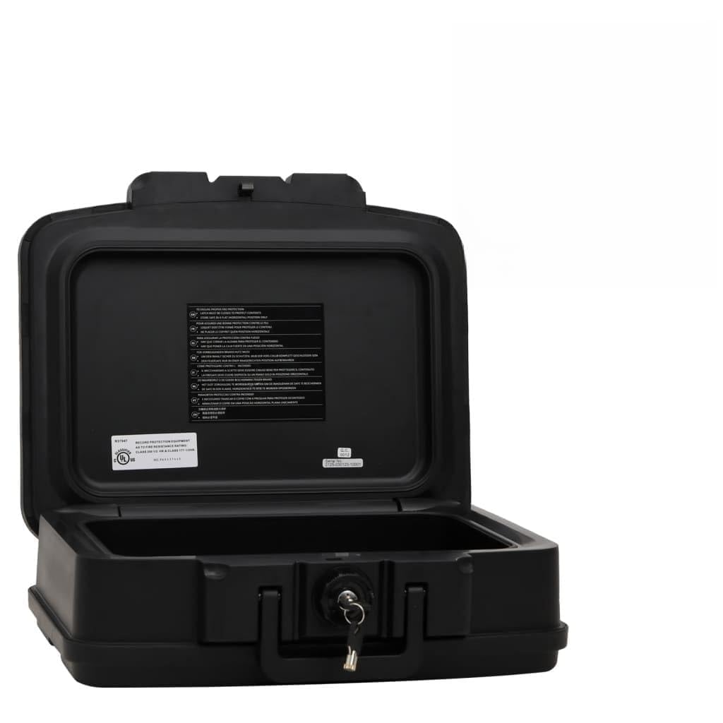 Cassaforte di sicurezza domestica e aziendale, 44 x 37 x 16,5 cm, colore: nero