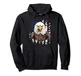 USA American Flag Patriotic Formidable Eagle 4th of July Pullover Hoodie