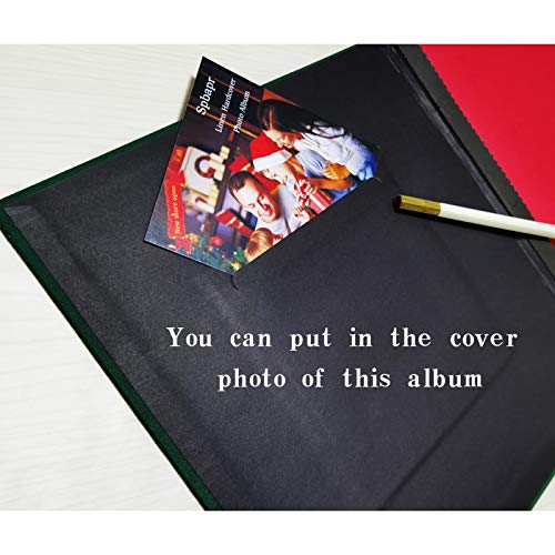 Photo Album Self Adhesive 3x5 4x6 5x7 8.5x11 Magnetic Scrapbook 11 x Width 10.6 (Inches) 40 Pages Linen Cover DIY Photo Album with A Metallic Pen - Thumbnail 4