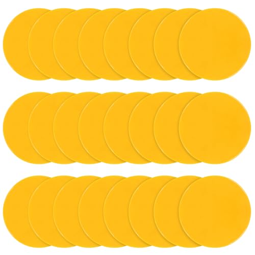 ZIECE 4inch & 9inch Poly Spots Spot Markers for Gym Floor, 12/24 Pcs Flat Cones Non-Slip Rubber Floor Dots Agility Markers for Soccer Basketball Sports Speed Training, Dance, Classroom Activities