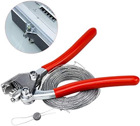 Inntek Sealing Pliers Set, Security Plier, Security Sealing Tool, Security Lead Plier Anti-Theft Diameter up to 10MM with 40 Round Seals and 30M Security Wire