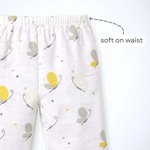 Image of The Boo Boo Club Kids 100% Cotton Muslin Printed V Neck Long Sleeve TopBottom Set | Night Suit for Baby Girl and Boy