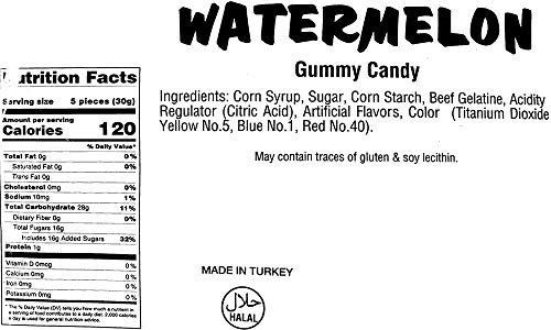 Sweetgourmet Watermelon Slices Gummy Candy | 1.5 Pounds #TOP3