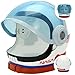 Astronaut Helmet, Space Helmet with Blue Movable Visor, Party Costume, School Classroom Dress Up, Pretend Role Play Party Supplies, Kids Christmas Halloween Toys Birthday Gifts, Blue and Orange