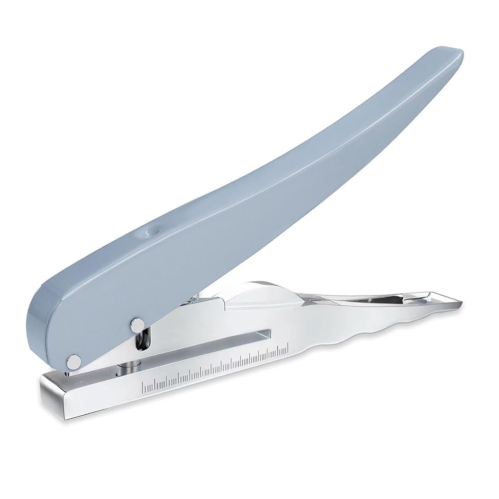 Lamsimoy Single Hole Punch, Heavy Duty Hole Puncher Single, Paper Punch Portable Hand Held Long Reach Hole Punch 8mm