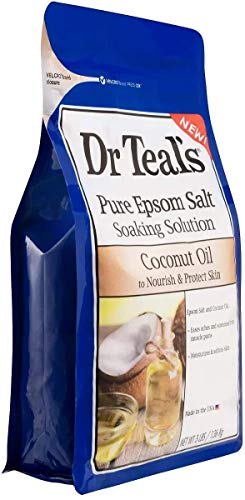 Dr Teal's Epsom Salt Bath Variety Gift Set (2 Pack, 3Lb Ea) - Relax & Relief Eucalyptus & Spearmint, Nourish & Protect Coconut - Essential Oils & Pure Epsom Salt Ease Pain, Clear The Mind & Senses #TOP3