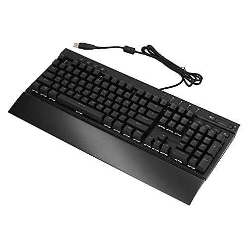 Keyboard Gaming Keyboard Mechanical Portable Magic Refiner Gaming Keyboard N Key Rollover Compatibility Stable Transmission Backlight Wired Keyboard for Computers Keyboards(Tea Shaft)