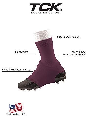 Image of TCK Football Spat Cleat Covers - Lace Covers Youth and Adult Sizes
