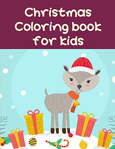 Christmas Coloring Book For Kids: Creative haven christmas inspirations coloring book (Big Animals)