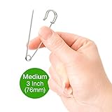 Kilt Pins 10pcs - Heavy Duty Safety Pins, 3 inch/76cm Long, Ideal for Clothes, Blankets & Napkins - Image 3