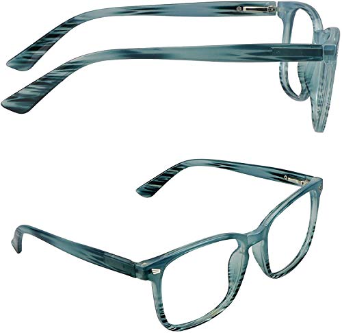 Image of Vintage Square Progressive Multifocal Presbyopic Glasses, Anti-Blue Light Glasses for Men Women Readers (+1.00 /+4.00 Magnification)