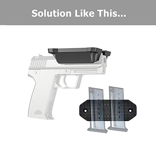 Deyoungarbeit Gun Magnet 46Lbs Magnetic Gun Mount 2-Pack + 36Lbs Quick Load Pistol Holder 1-Pack, For Rifle Pistol Magazines In Vehicle Truck Car Wall And Desk #TOP1