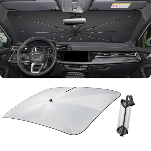 LUWU [Aggiornamento] Parasole auto parabrezza anteriore compatibile con Audi A3 8Y 2021-2026 parasole parabrezza pieghevole protezione solare raffreddamento protezione UV accessori A3 8Y
