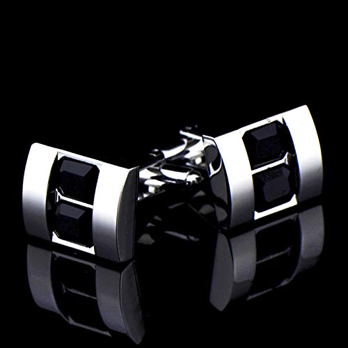 Mancuernillas Daesar Rectangulares de Cobre y Plata con Zirconia miniatura 4