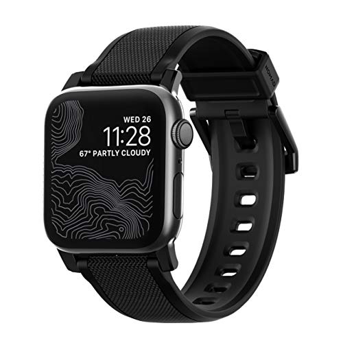Nomad Rugged Strap for Apple Watch 44mm/42mm | Black Hardware