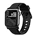 Nomad for Apple Watch 42 MM Vulcanized LSR Silicone Strap Band with Stainless Steel Lugs - Black
