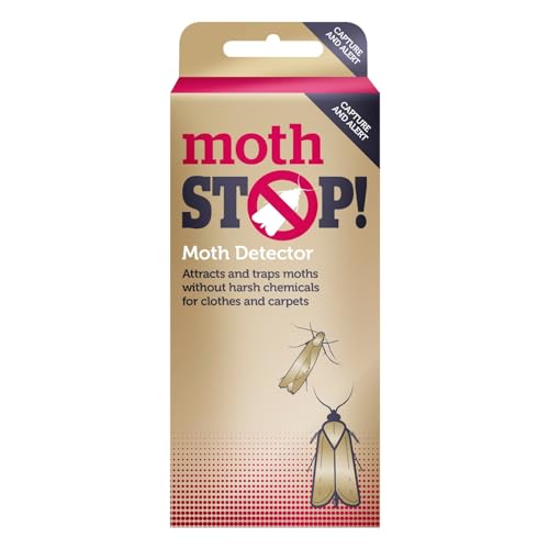 lakeland Moth Stop Clothes & Carpet Moth Detector & Trap Active Up To 8 Weeks Captures Moths