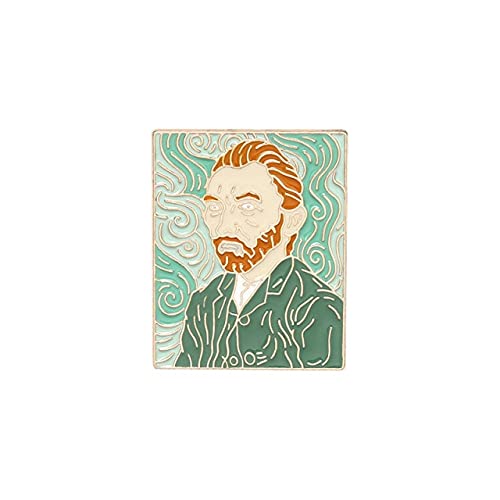 Gtnenamel Pins Van Gogh Avatar Brooch Flower Art Painting