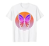 Photo Gallery retro farfalla insetto animale amante 80s synthwave vaporwave maglietta Photo Gallery retro farfalla insetto animale amante 80s synthwave vaporwave maglietta
