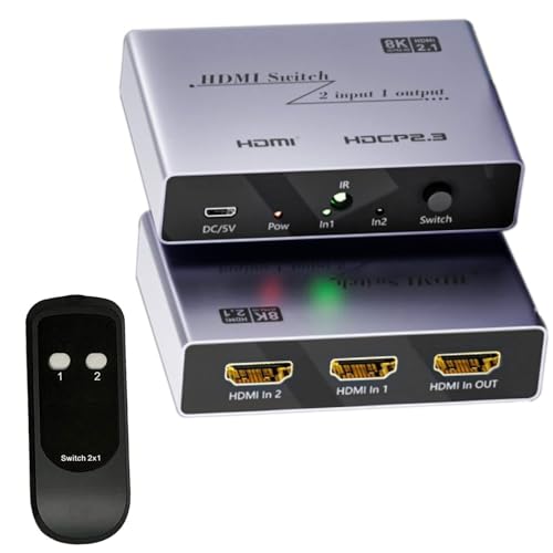 Iseebiz 8K HDMIؑ֊ 8K@60Hz 4K@120HZ 21o RΉ HDMI2.1 HDMIXCb` 蓮ؑ Rs[^[/Switch/PS4/PS5/HDTV/vWFN^[/j^[ɓK