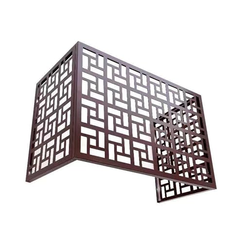 Cubre aire acondicionado exterior de 3 paneles protector de aluminio 99x50x67cm 6